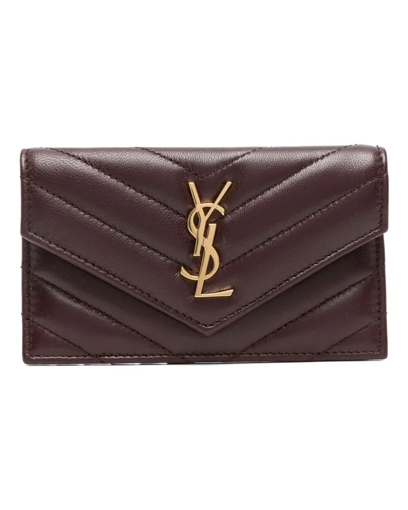 Saint Laurent Cassandre Matelassé-Portemonnaie - Braun Braun