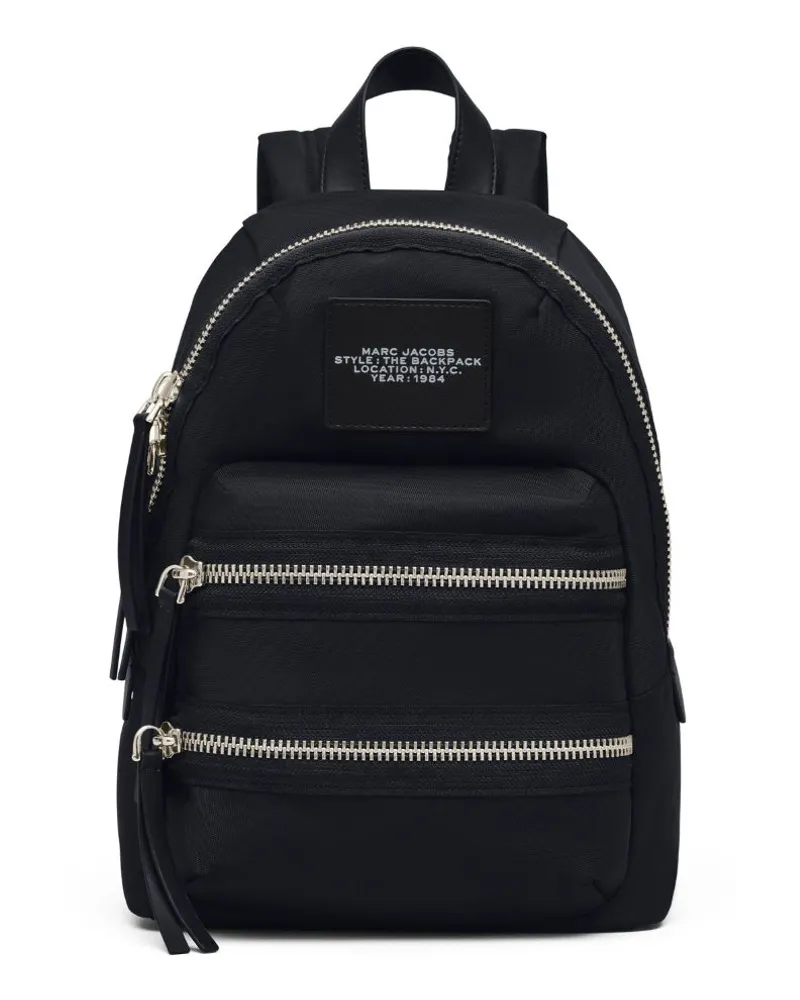 Marc Jacobs Mittelgroßer The Backpack Rucksack mit Reißverschluss - Schwarz Schwarz