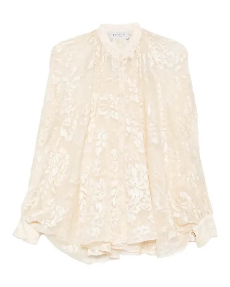 Ermanno Scervino Geblümte Bluse - Nude Nude