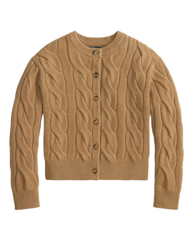 Ralph Lauren Cardigan mit Zopfmuster - Braun Braun