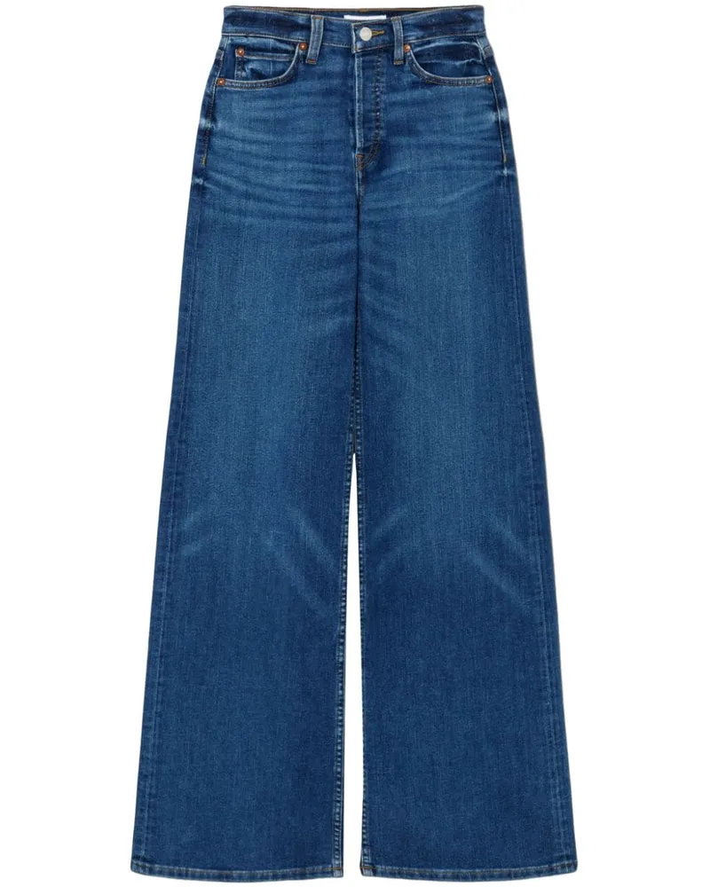 RE/DONE 70s Ultra High Rise Wide Leg Jeans - Blau Blau
