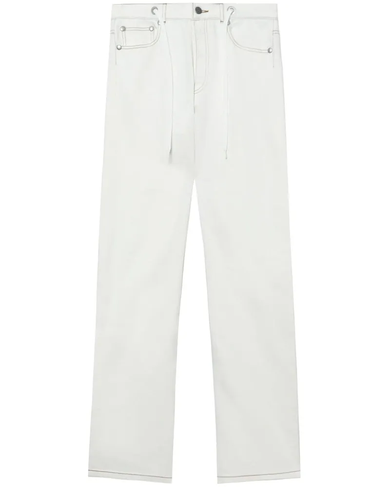 A.P.C. Halbhohe Sureau Straight-Leg-Jeans Nude