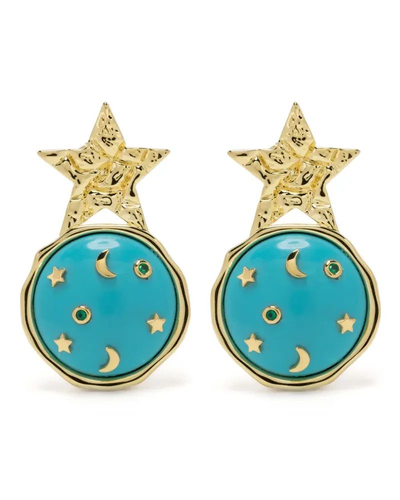 Eshvi Star Galaxy Ohrringe - Gold Gold