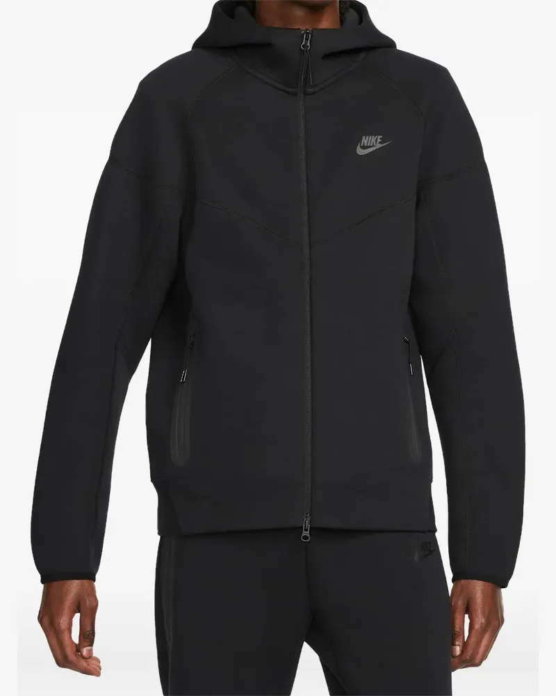 Nike Tech Fleece Kapuzenjacke - Schwarz Schwarz