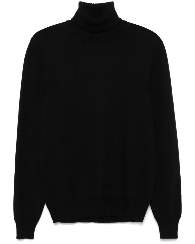 La Fileria Klassischer Pullover - Schwarz Schwarz