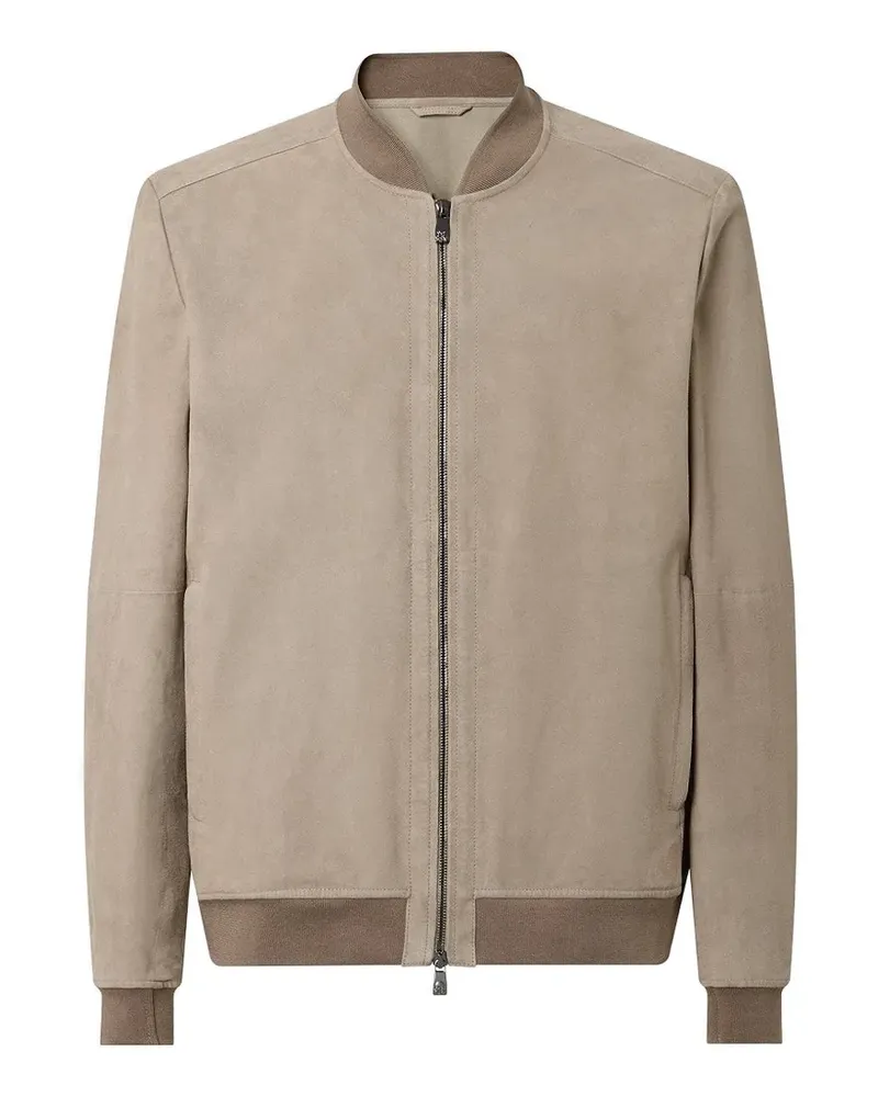 Corneliani Bomberjacke aus Wildleder - Nude Nude