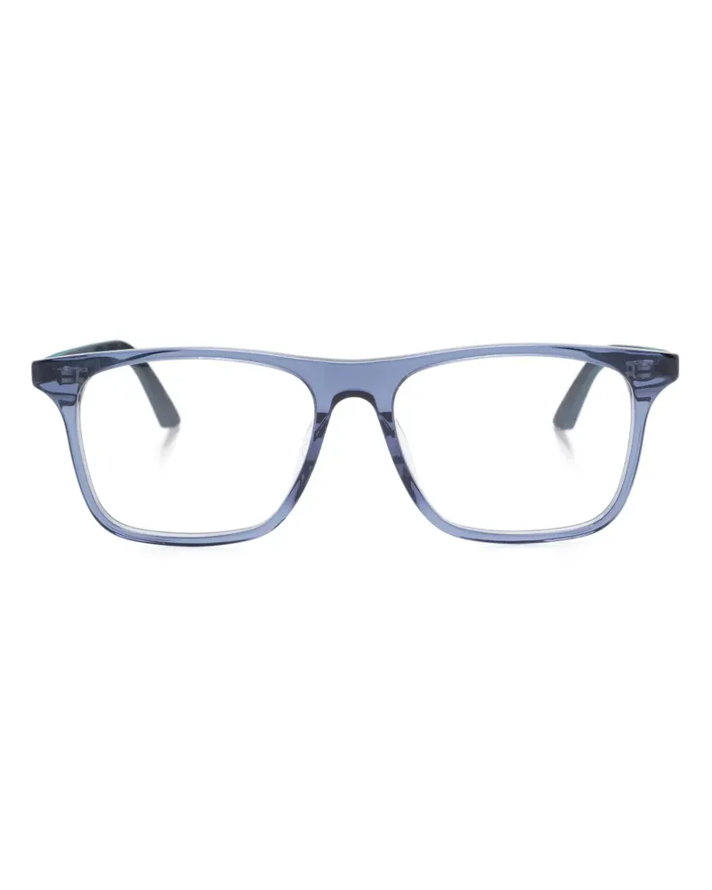 Montblanc Brille mit eckigem Gestell - Blau Blau