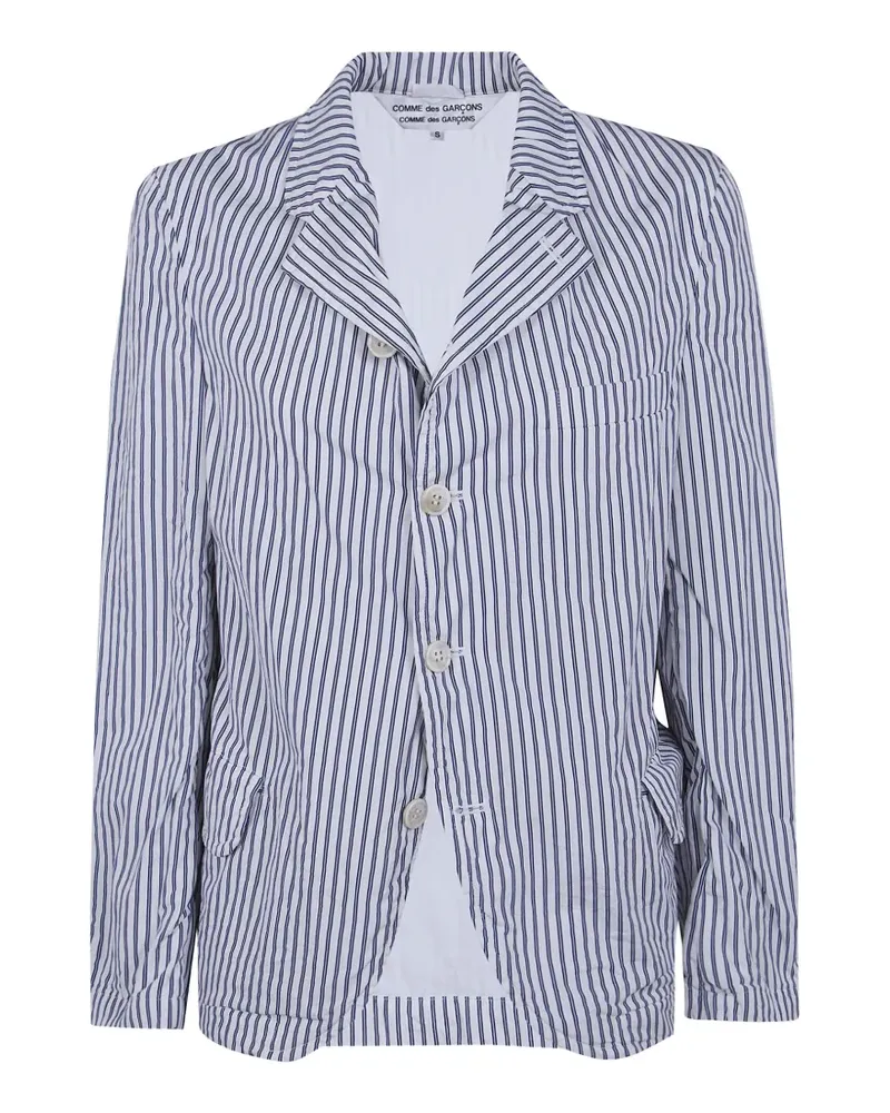 Comme des Garçons striped blazer - Weiß Weiß
