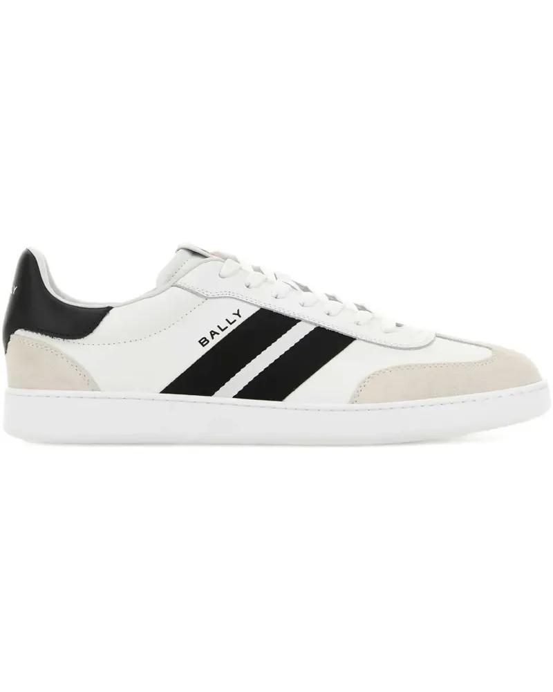 Bally Retro Crest Sneakers mit Streifen - Weiß Weiß
