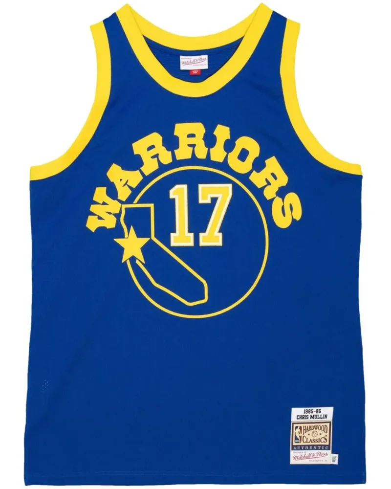 Mitchell & Ness NBA Golden State Warriors 85 Chris Mullin Basketball-Sneakers - Blau Blau