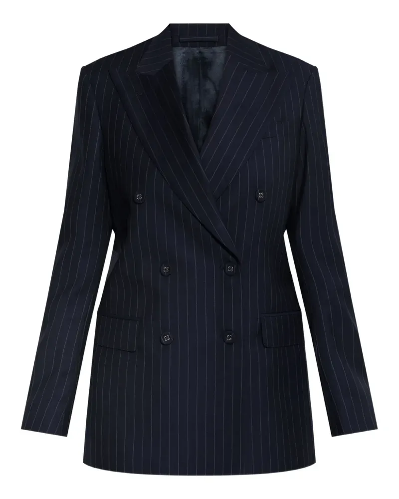 Officine Generale pinstripe double-breasted jacket - Blau Blau