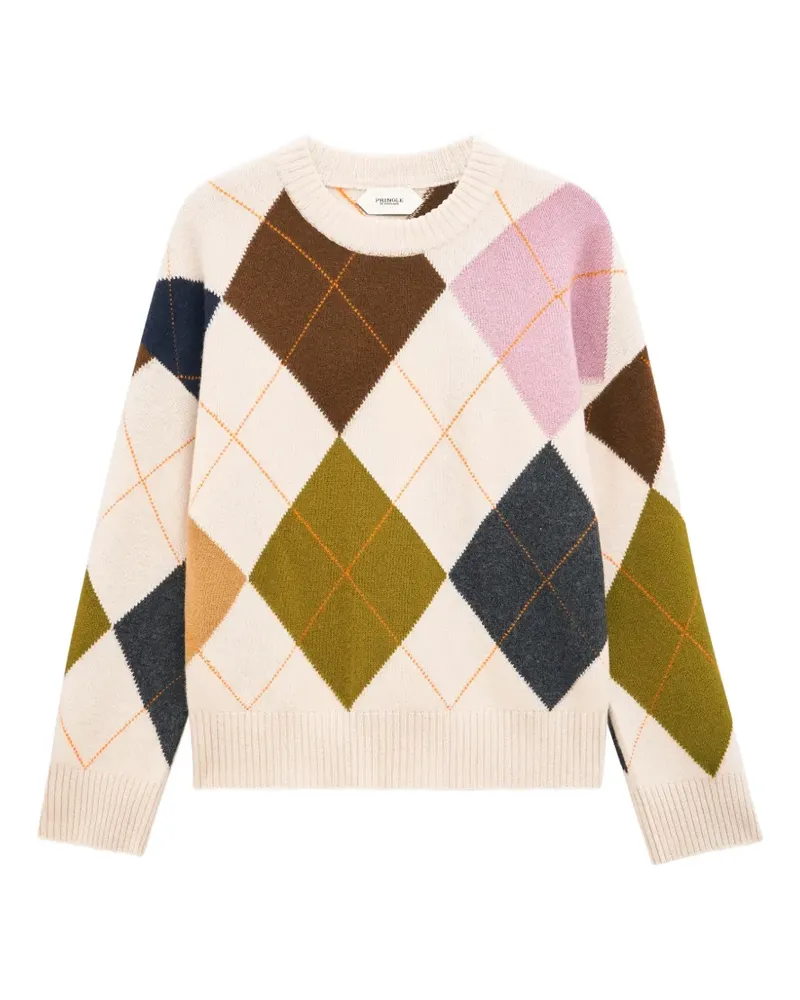 Pringle of Scotland Pullover mit Argyle-Muster - Nude Nude