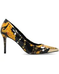 Versace Jeans Gemusterte Scarlett Pumps Schwarz