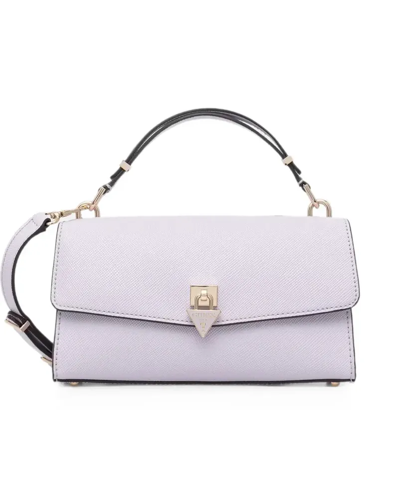 Guess Patsie logo-plaque shoulder bag - Violett Violett