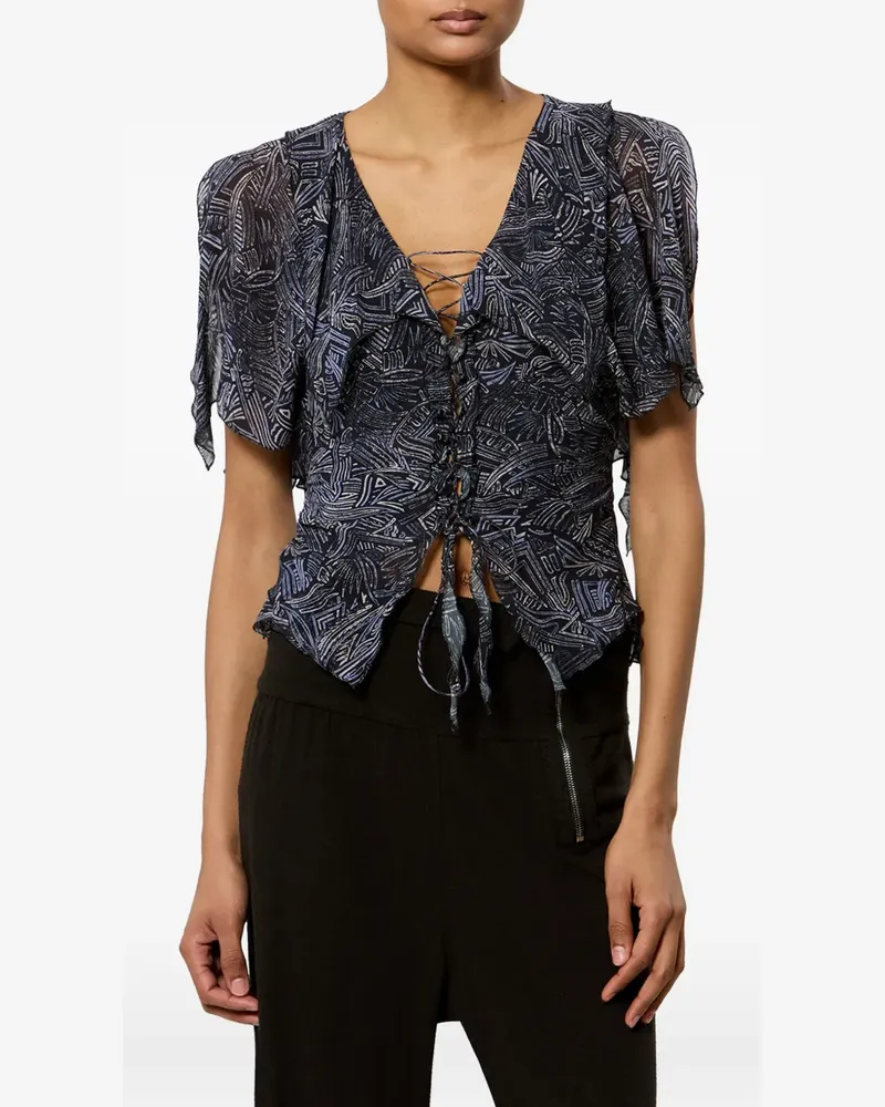 Isabel Marant Thanais blouse - Blau Blau