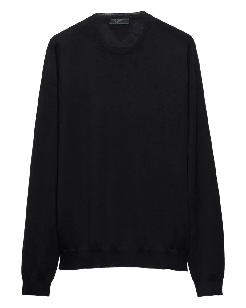 Prada Pullover mit Rundhalsausschnitt - Schwarz Schwarz