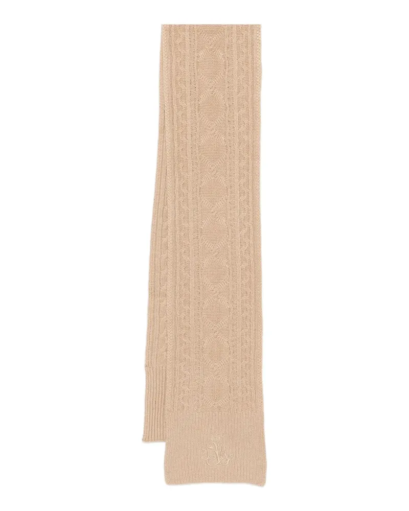 Ralph Lauren cable-knit scarf - Nude Nude