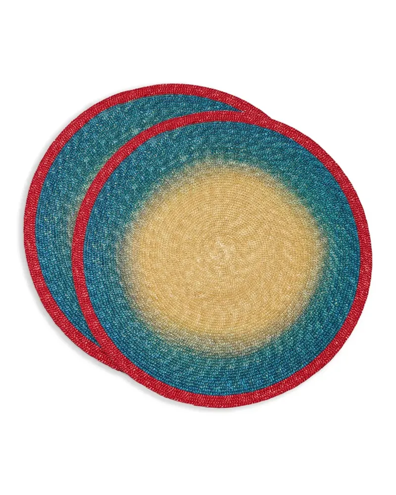 La DoubleJ Sunset Tischsets (2er-Set) - Blau Blau