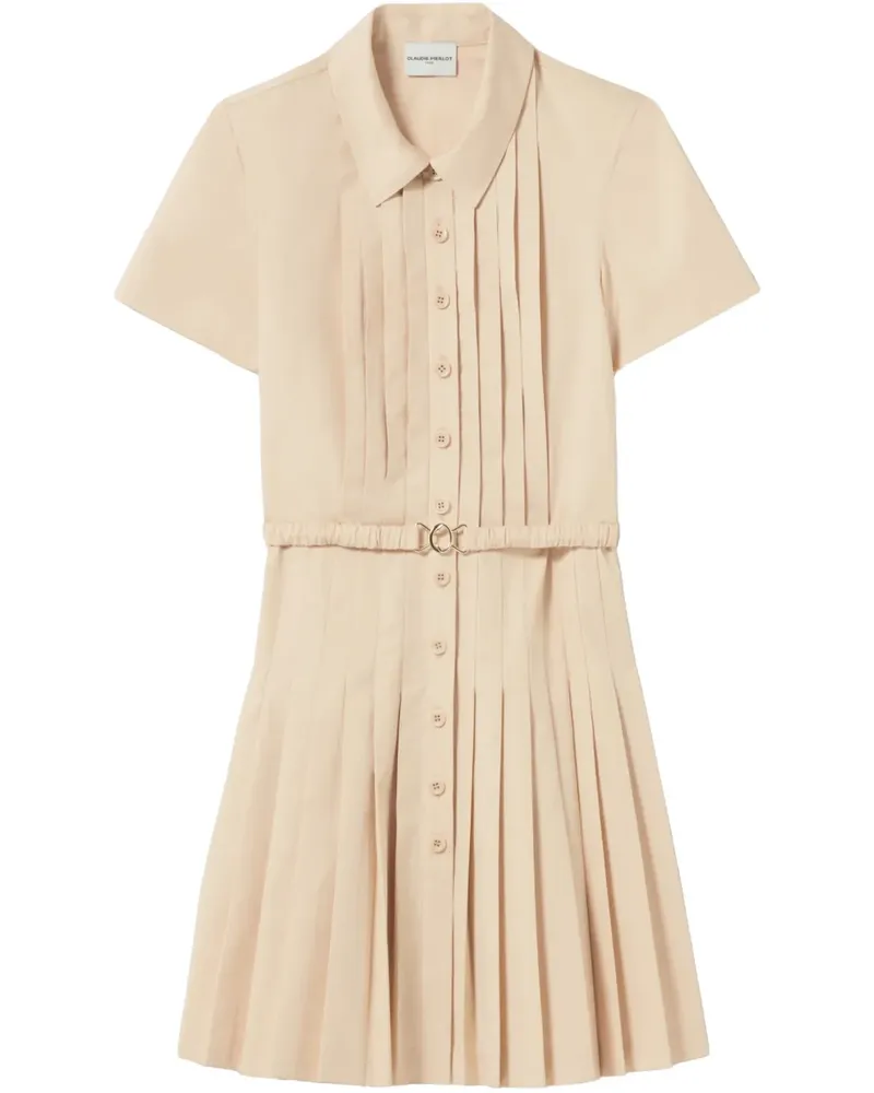 Claudie Pierlot Plissiertes Minikleid - Nude Nude