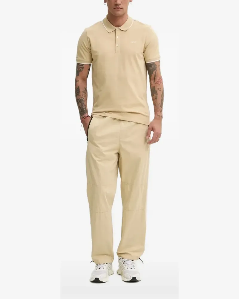 HUGO BOSS Poloshirt mit Logo-Print - Nude Nude