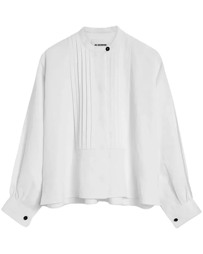 Jil Sander Hemd mit Falten - Weiß Weiß