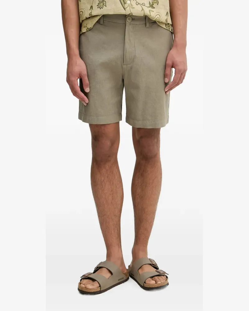 Armani Exchange logo-plaque shorts - Nude Nude