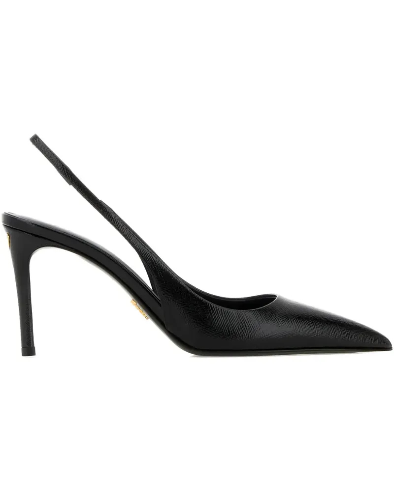 Prada leather heeled pumps - Schwarz Schwarz