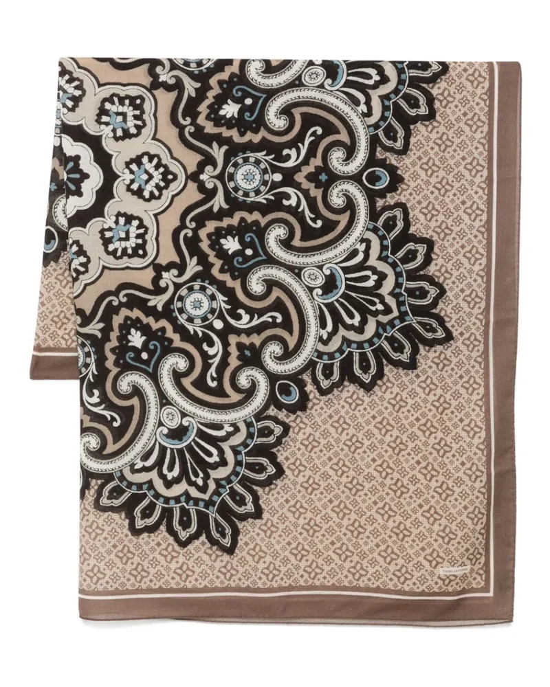 Tagliatore Schal mit Paisleymuster - Braun Braun