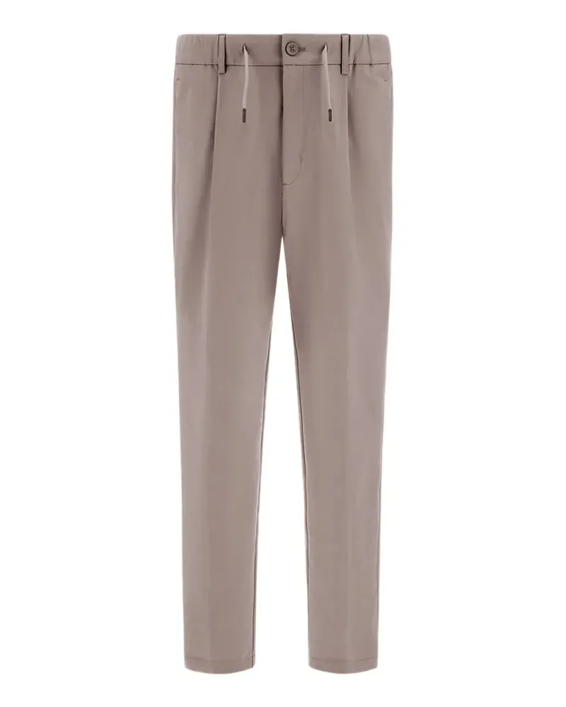 Herno Straight-Leg-Hose mit Kordelzug - Nude Nude