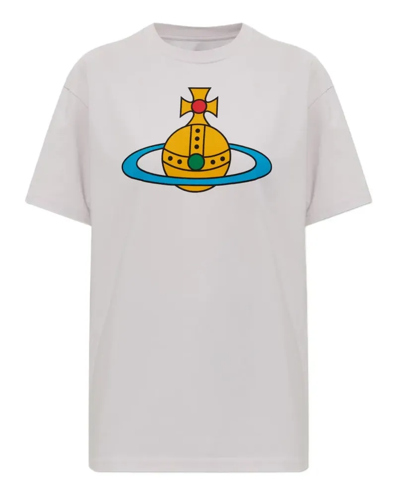 Vivienne Westwood T-Shirt mit Orb-Print - Weiß Weiß