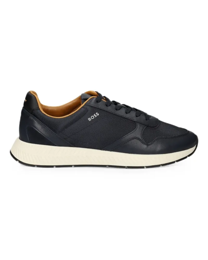 HUGO BOSS Sneakers mit Ledereinsätzen - Blau Blau