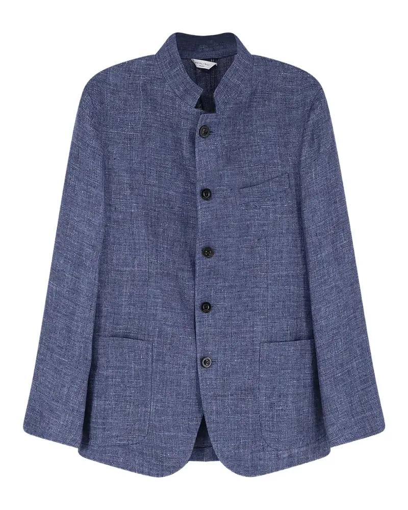 Boglioli Jacke mit Mandarinkragen - Blau Blau