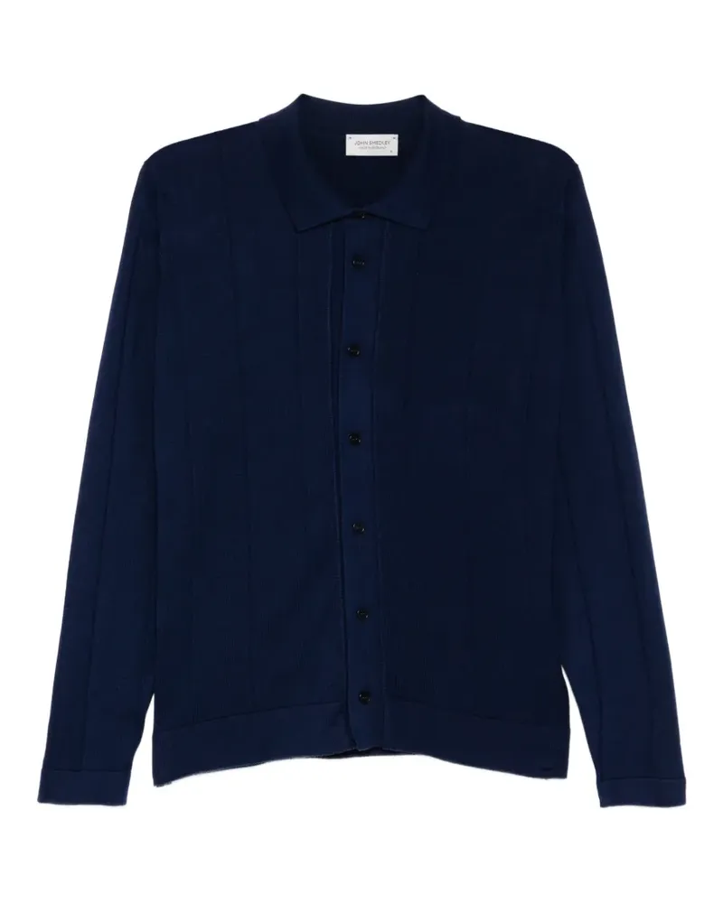 John Smedley Floyd Hemd - Blau Blau