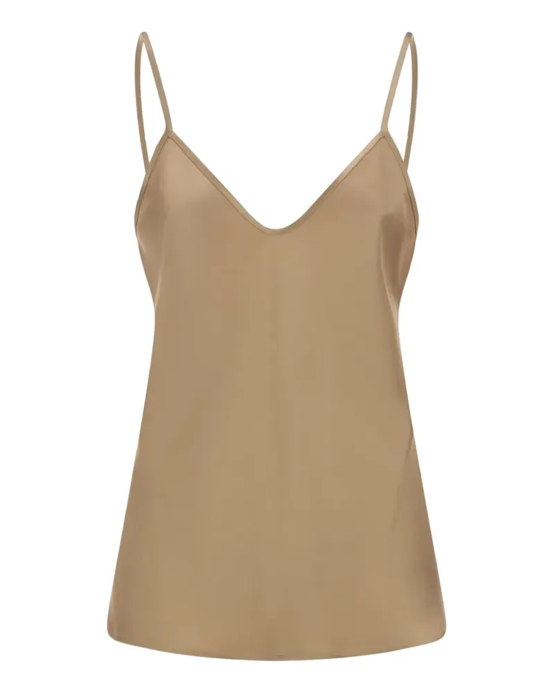 Max Mara Trägershirt mit V-Ausschnitt - Nude Nude