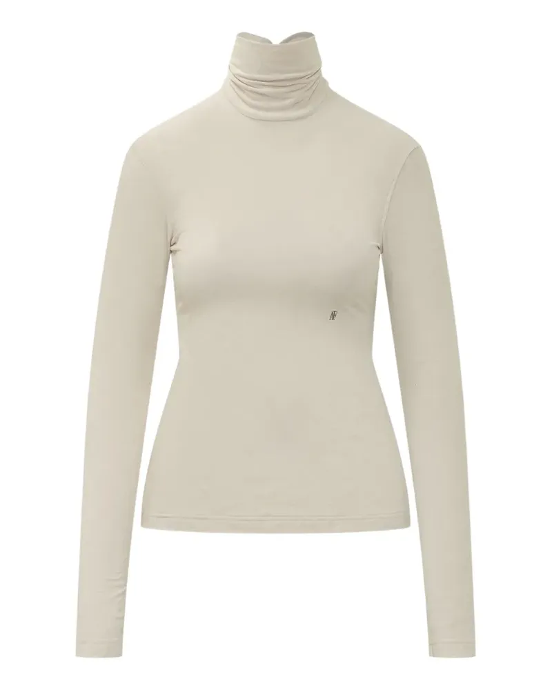 Alberta Ferretti Langärmeliger Rollkragenpullover - Nude Nude