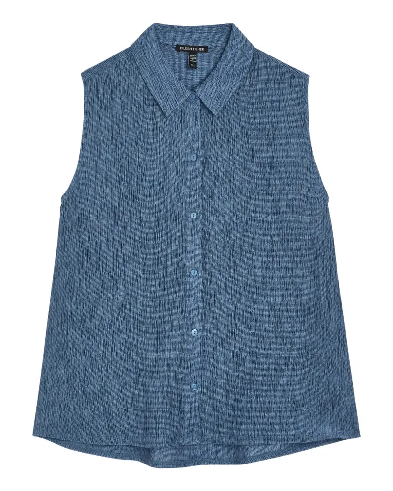 Eileen Fisher Strukturiertes Hemd - Blau Blau
