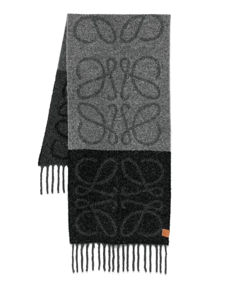 Loewe Anagram Schal - Grau Grau