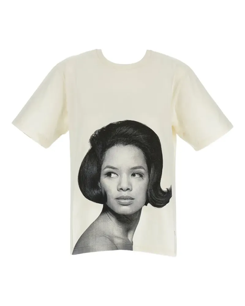 Wales Bonner x Theaster Gates T-Shirt mit Print - Nude Nude