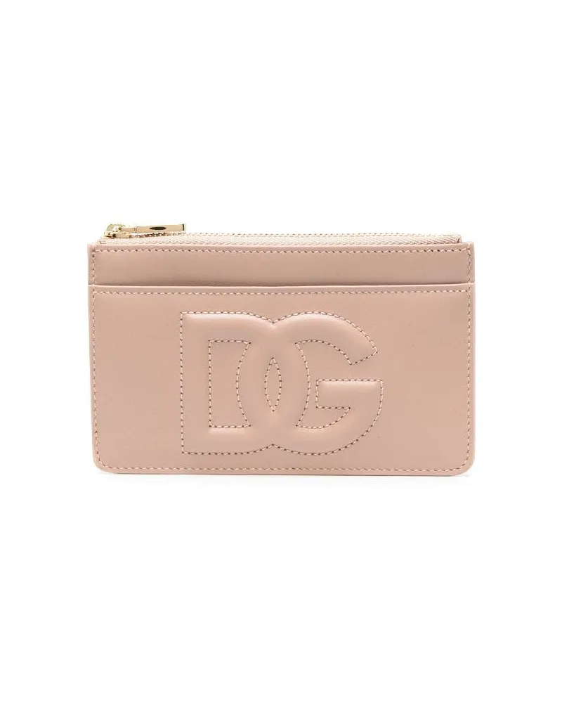 Dolce & Gabbana Portemonnaie mit DG-Logo - Nude Nude