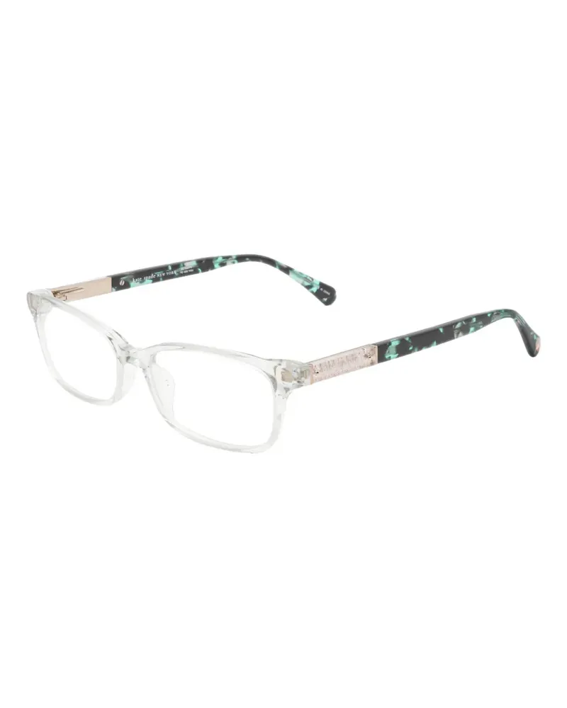 Kate Spade Eckige Brille in Schildpattoptik - Weiß Weiß