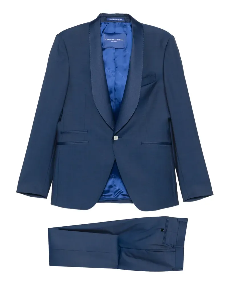 Carlo Pignatelli single-breasted suit - Blau Blau