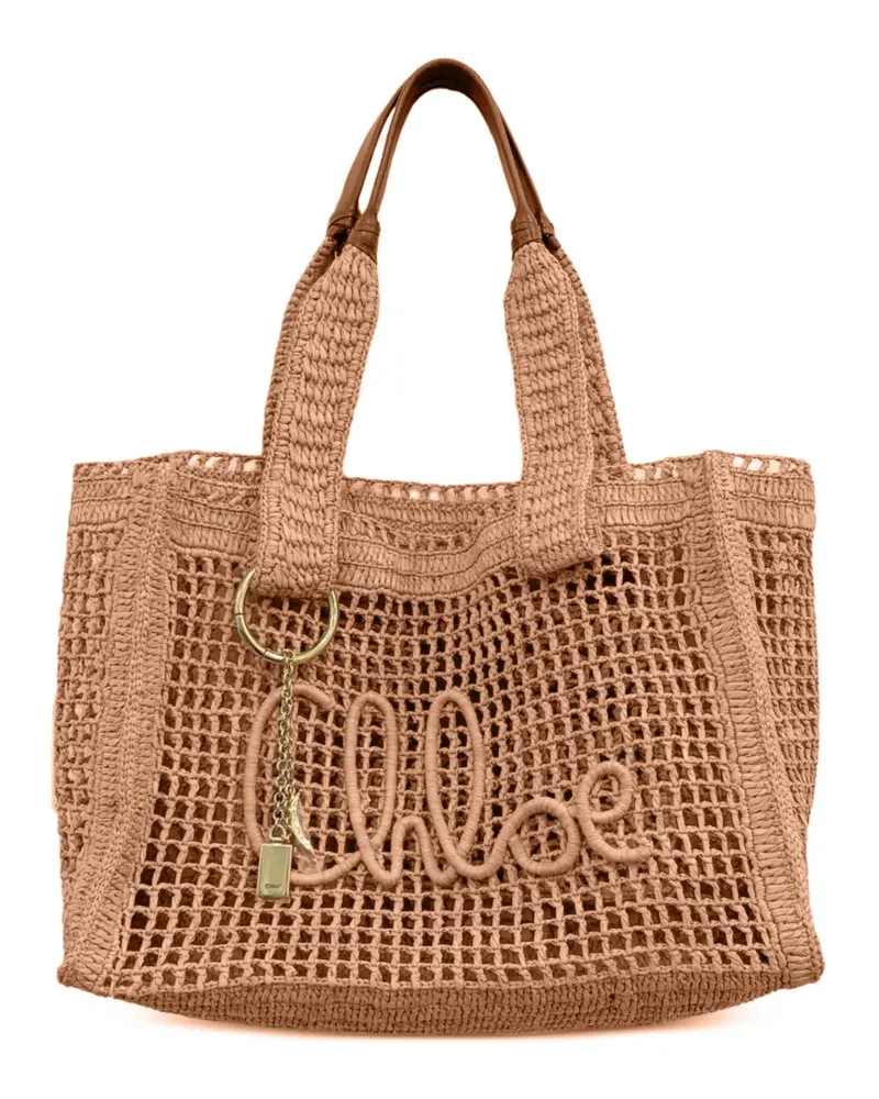 Chloé Shopper mit Logo-Anhänger - Rosa Rosa