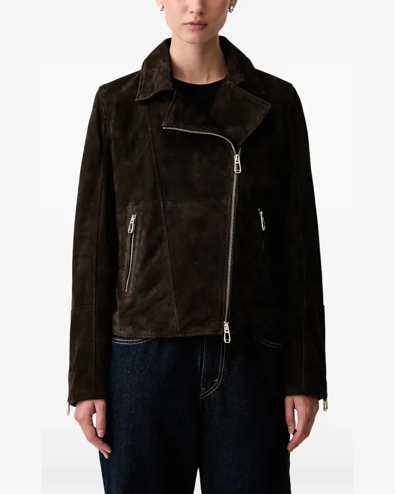 JOOP! Asymmetrische Wildlederjacke - Braun Braun