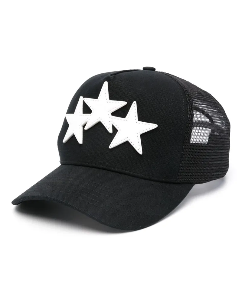 Amiri 3 Star Baseballkappe - Schwarz Schwarz
