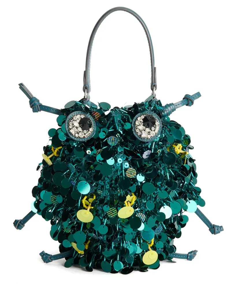 Anya Hindmarch Tote Bag mit Pailletten - Grün Grün
