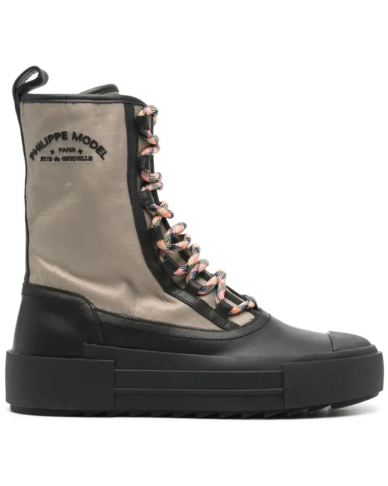 Philippe Model New Hybrid High Sneakers - Nude Nude