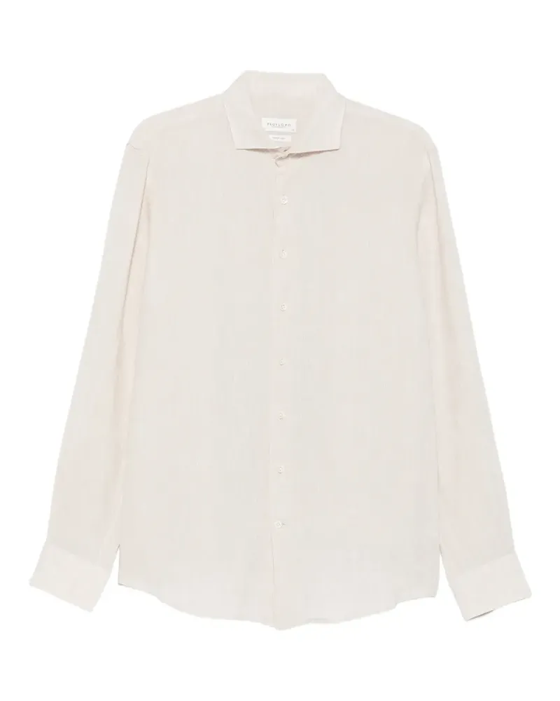 Profuomo French-linen shirt - Nude Nude