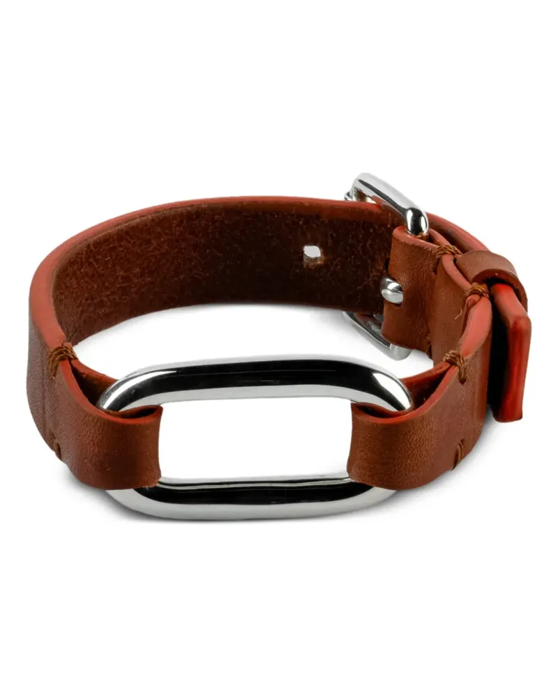 Parts Of Four Link Gauntlet Armband aus Sterlingsilber - Braun Braun