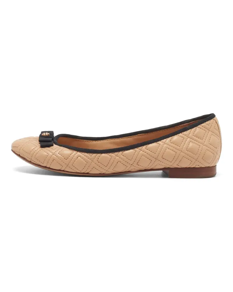 Tory Burch Gesteppte Marion Ballerinas - Nude Nude