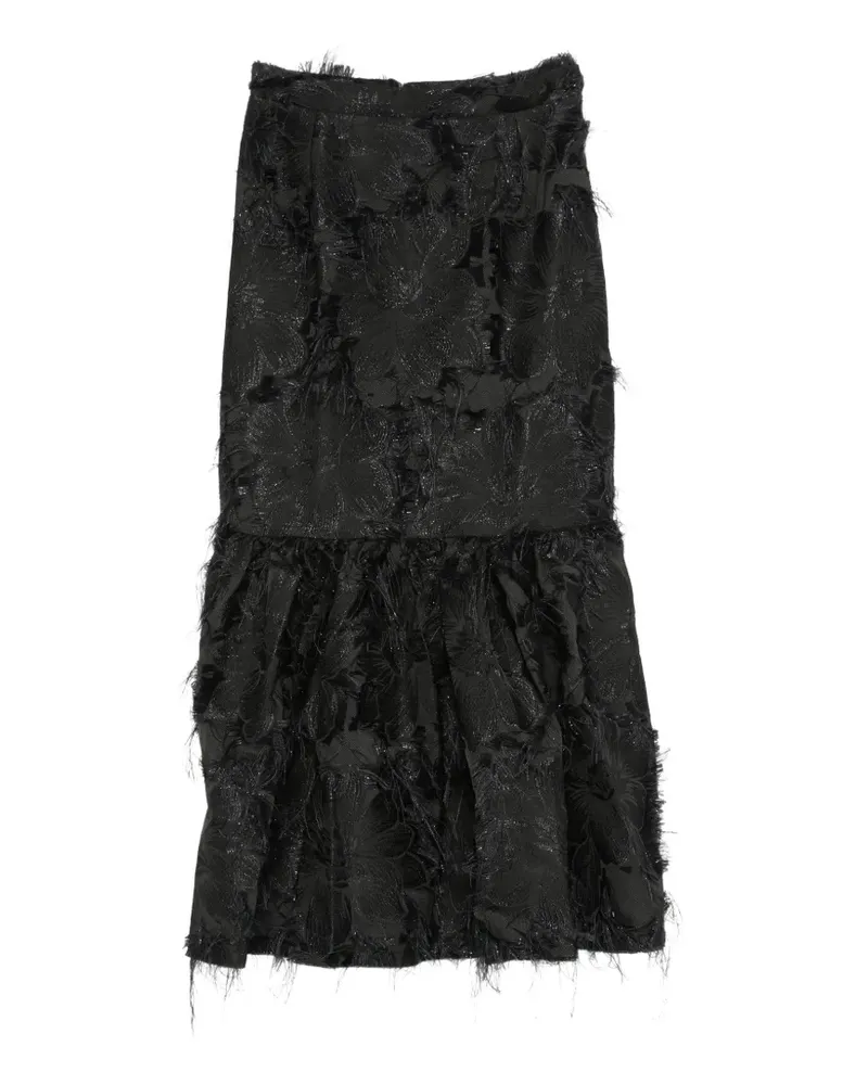 Barbara Bologna Revolution fringed midi skirt - Schwarz Schwarz